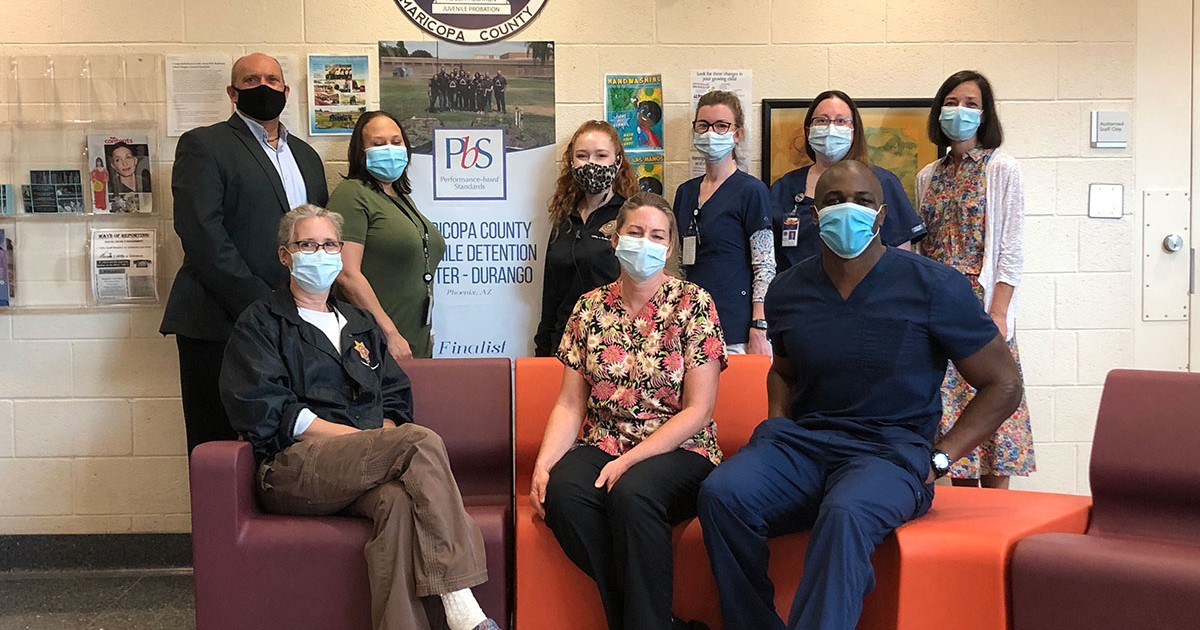 Staff at the Maricopa County Juvenile Detention Center
