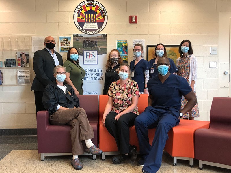 Staff at the Maricopa County Juvenile Detention Center