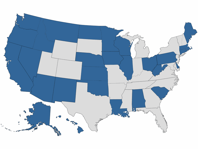 State with PbS participating youth programs